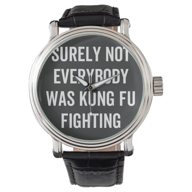 Det var inte alla som kämpade mot Kung fu Armbandsur (Framsida)