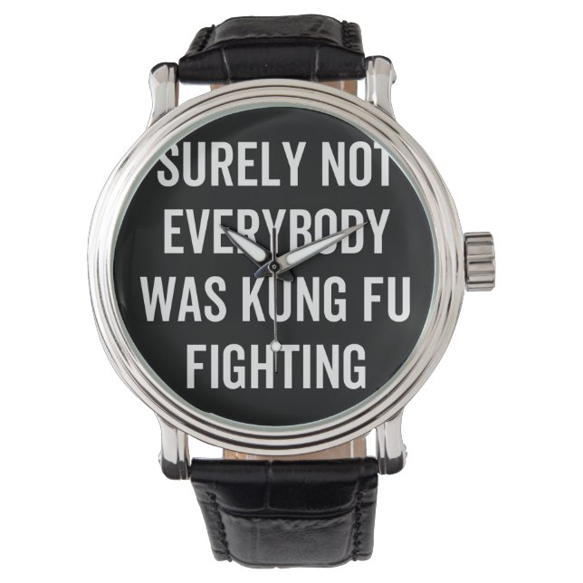 Det var inte alla som kämpade mot Kung fu Armbandsur (Framsida)