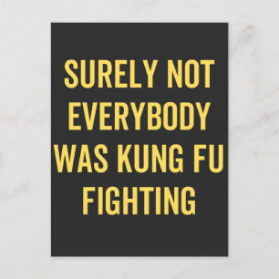 Det var inte alla som kämpade mot Kung fu Helg Vykort