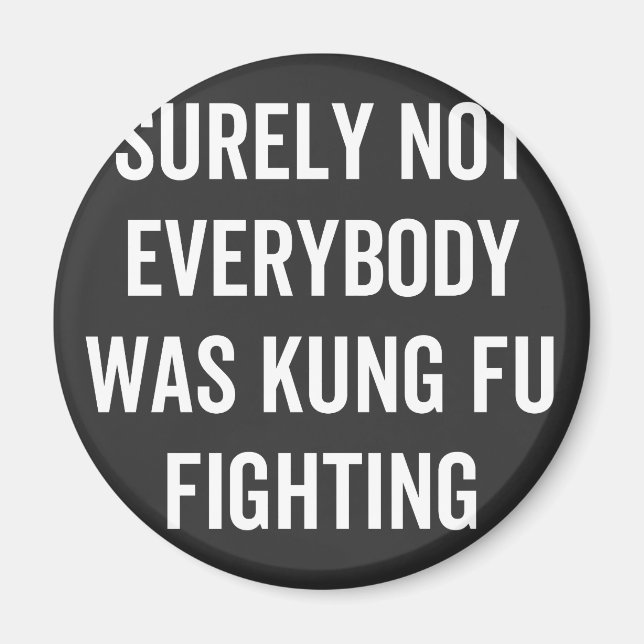 Det var inte alla som kämpade mot Kung fu Magnet (Framsidan)
