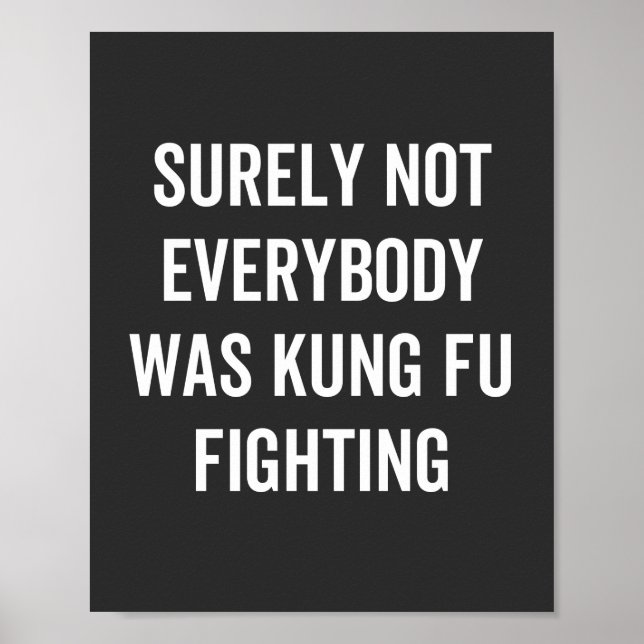 Det var inte alla som kämpade mot Kung fu Poster (Framsidan)