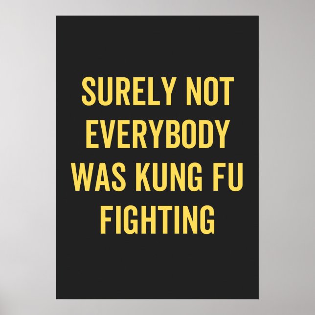 Det var inte alla som kämpade mot Kung fu Poster (Framsidan)