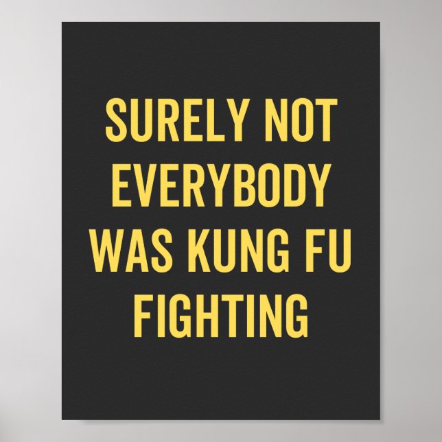 Det var inte alla som kämpade mot Kung fu Poster (Framsidan)