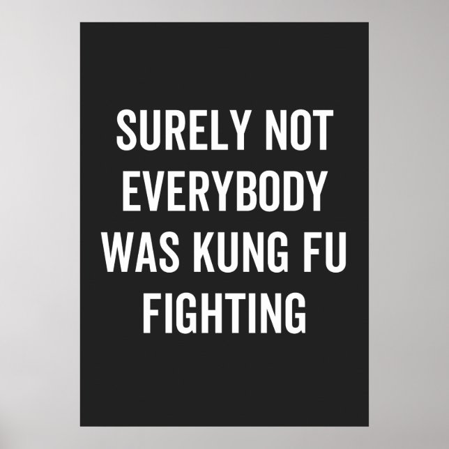 Det var inte alla som kämpade mot Kung fu Poster (Framsidan)