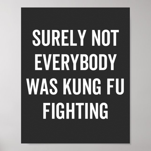 Det var inte alla som kämpade mot Kung fu Poster (Framsidan)