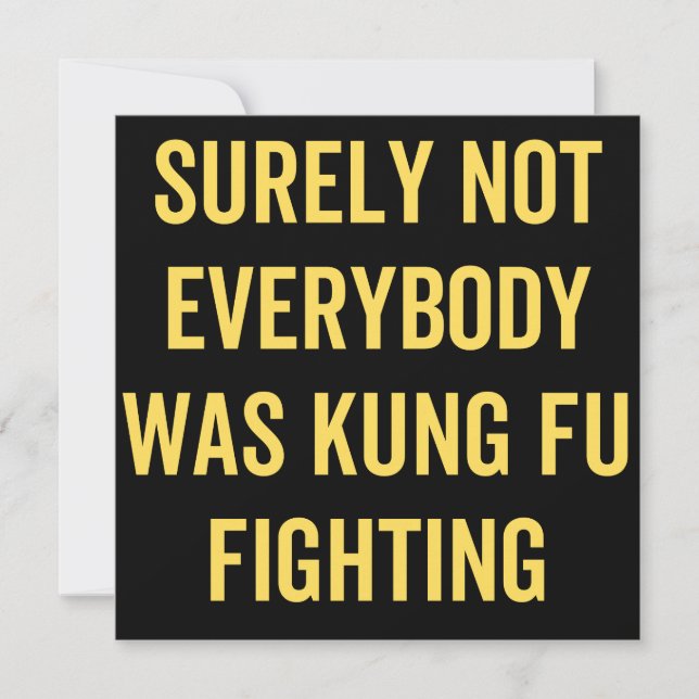Det var inte alla som kämpade mot Kung fu Spara Datumet (Framsida)