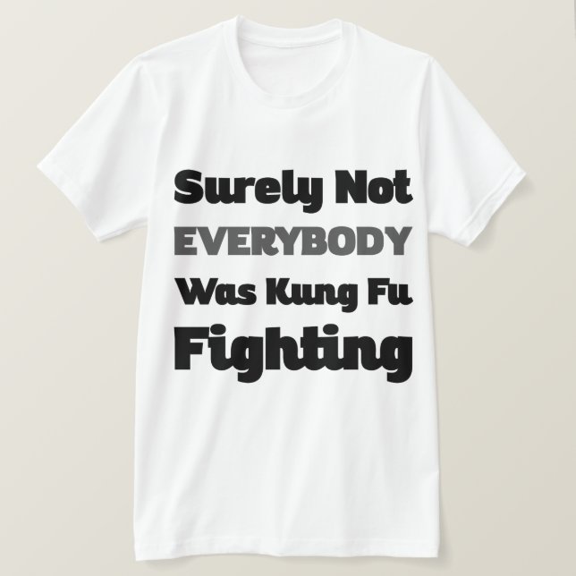Det var inte alla som kämpade mot Kung fu Tee (Design framsida)