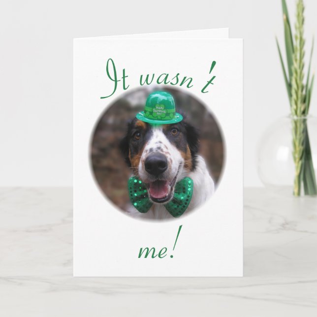 "Det var inte jag!" Helgkort (Framsida)