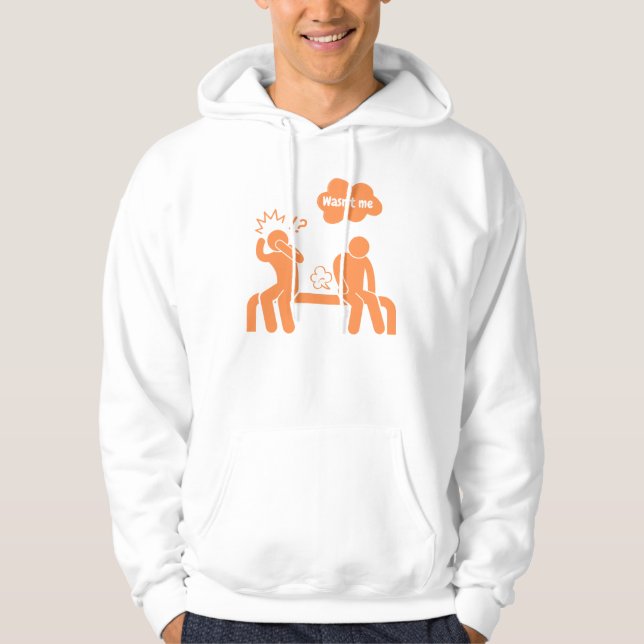 Det var inte jag, jag fissar inte hoodie (Framsida)
