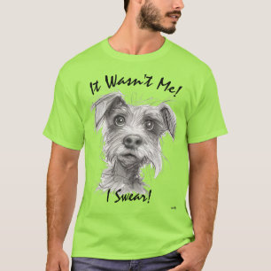 Det var inte jag! Rolig hund T-shirt - Jag svär!