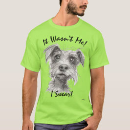 Det var inte jag! Rolig hund T-Shirt - jag svenska
