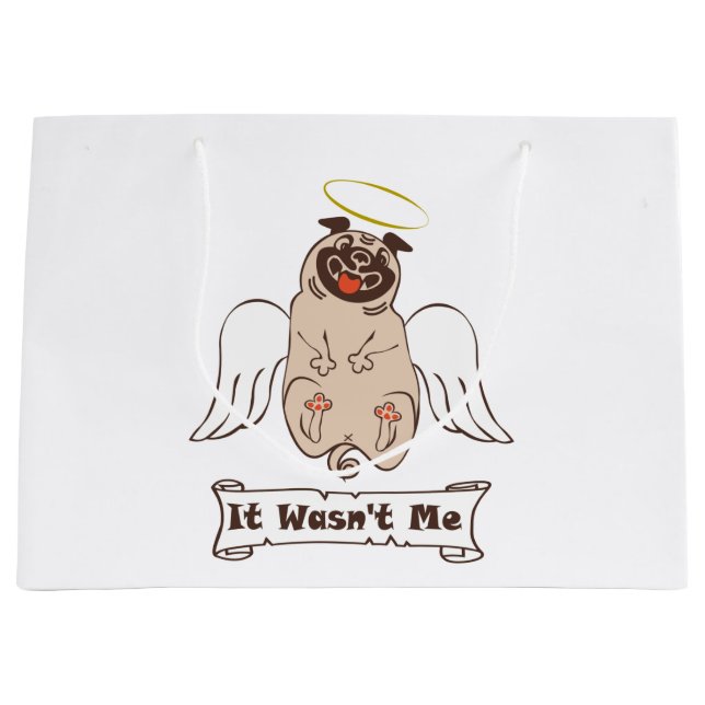 Det var inte min ängel som pug roligt citat (Framsidan)