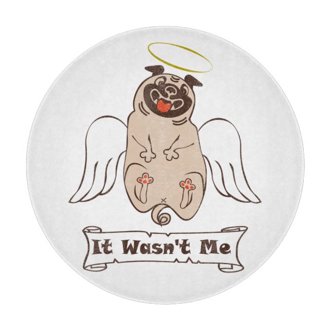 Det var inte min ängel som pug roligt citat (Framsidan)