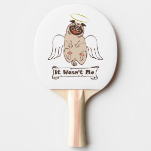 Det var inte min ängel som pug roligt citat pingisracket