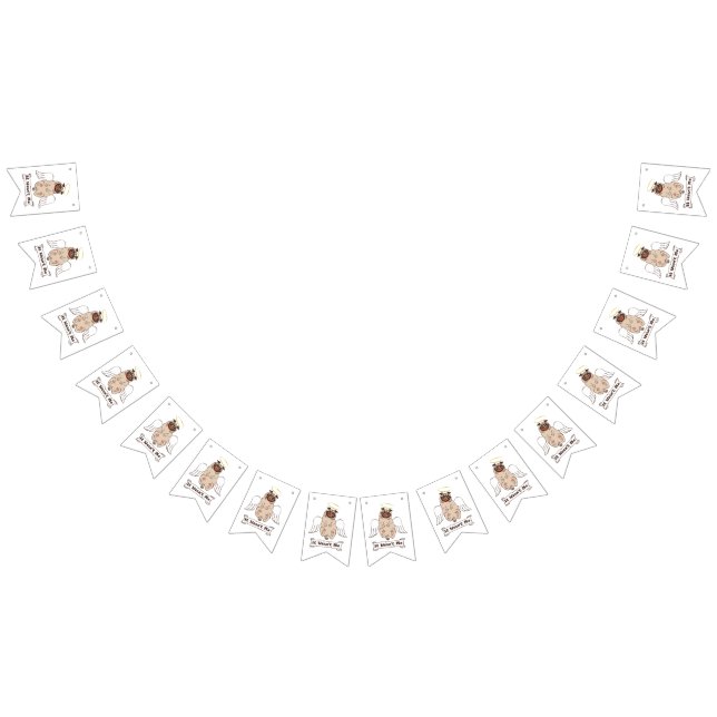 Det var inte min ängel som pug roligt citat vimplar (Alla)