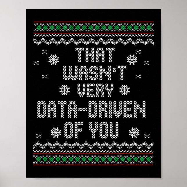 Det var inte särskilt data som drevs av dig på jul poster (Framsidan)