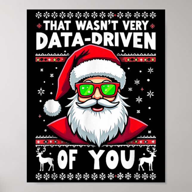 Det var inte särskilt datadrivet av dig Pajamas Sa Poster (Framsidan)