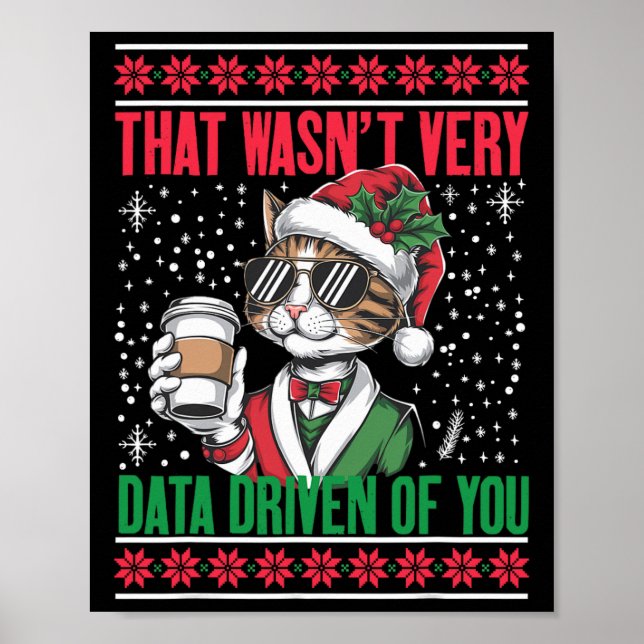Det var inte särskilt datadrivet av dig rolig jul poster (Framsidan)