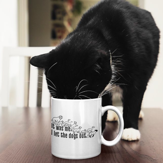 Det var jag som lät hundar roa sig jumbo mugg (At least she admits it. If you want to be brave and admit it too, confess with this mug!)