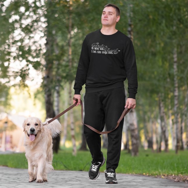 Det var jag som lät hundar roa sig lång ärmad tröja (When you're the one who lets the dogs out...)