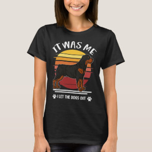 Det var jag som släppte ut Hundar i Rottweiler Hun T Shirt
