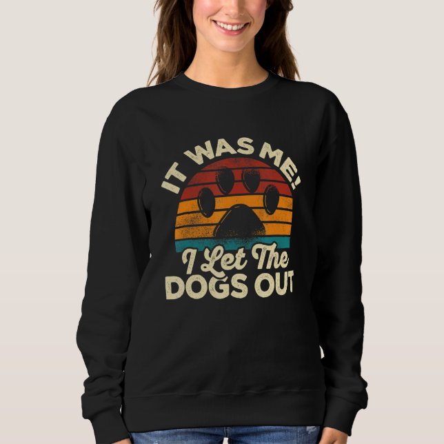 Det var jag som släppte ut Hundar på husdjur D T Shirt (Framsida)