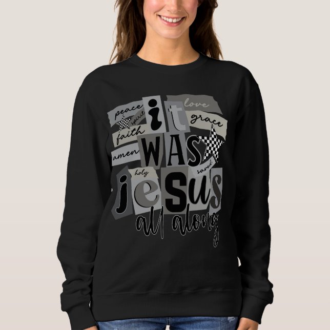 Det var Jesus hela tiden – Räddad genom nåd T Shirt (Framsida)