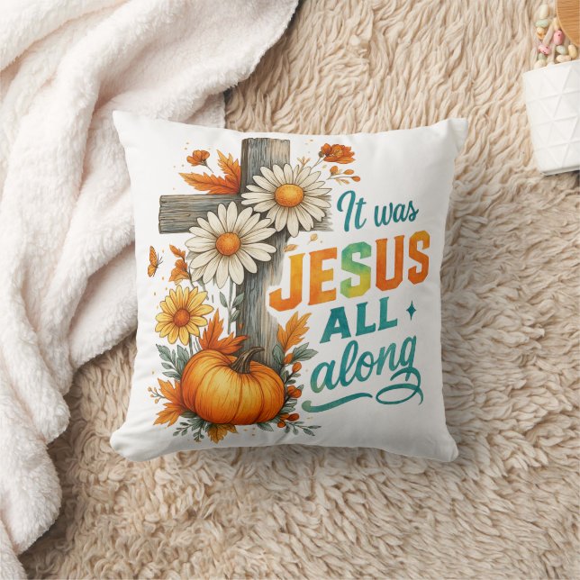 Det var Jesus... Kudde (Filt)