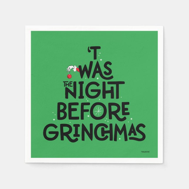 Det var julafton före Grinchmas Pappersservett (Framsidan)