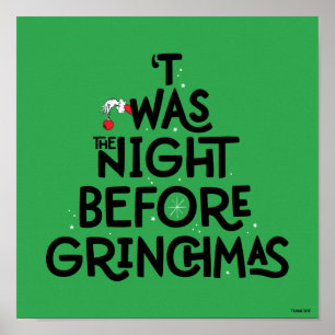 Det var julafton före Grinchmas Poster
