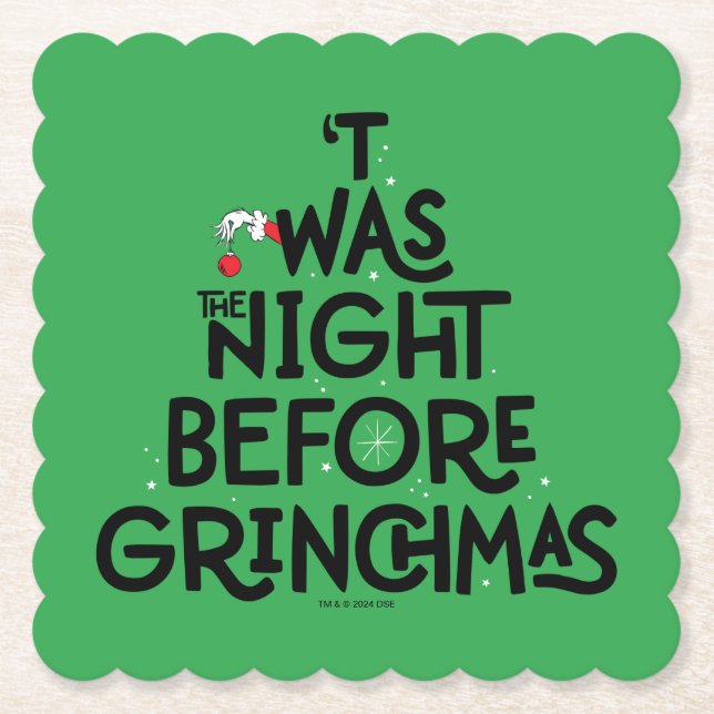 Det var julafton före Grinchmas Underlägg Papper (Framsida)