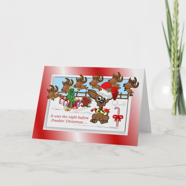 Det var kvällen före Freakins jul Helgkort (Framsida)