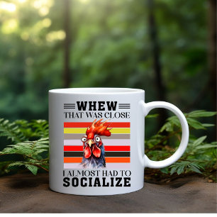 "Det var nära" kaffe mugg