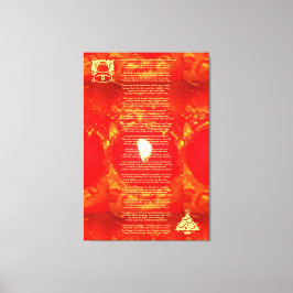 Det var natten före jul, Dikt Red Candle Canvastryck