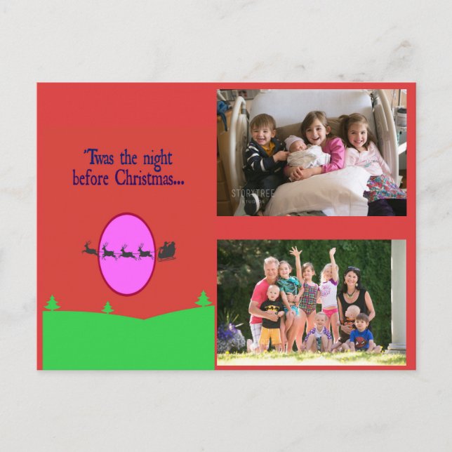 Det var natten före jul helg vykort (Framsida)