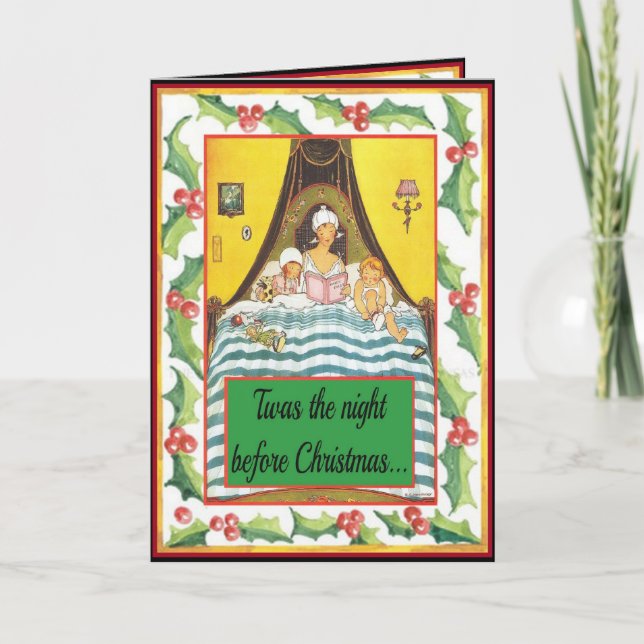 Det var natten före jul helgkort (Framsida)