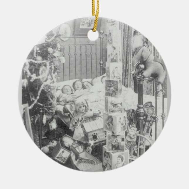 Det var natten före jul julgransprydnad keramik (Framsidan)