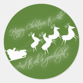 "Det var natten före jul" - Sticker Runt Klistermärke