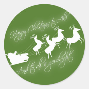 "Det var natten före jul" - Sticker Runt Klistermärke