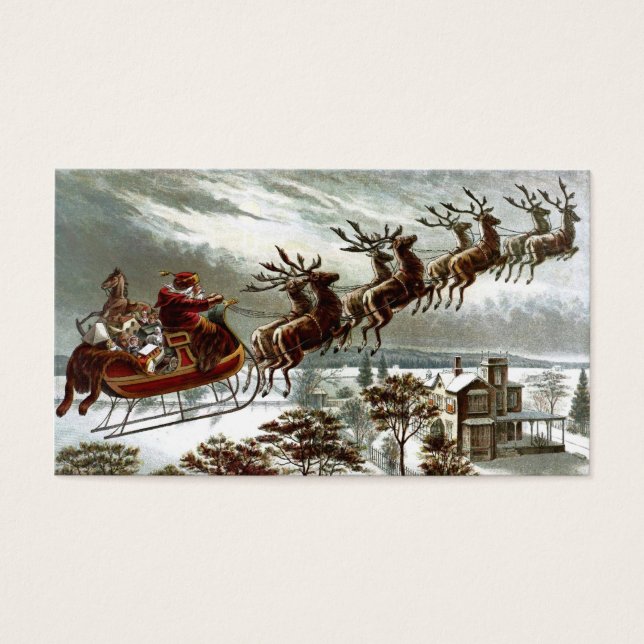 Det var natten före jul visitkort (Framsidan)