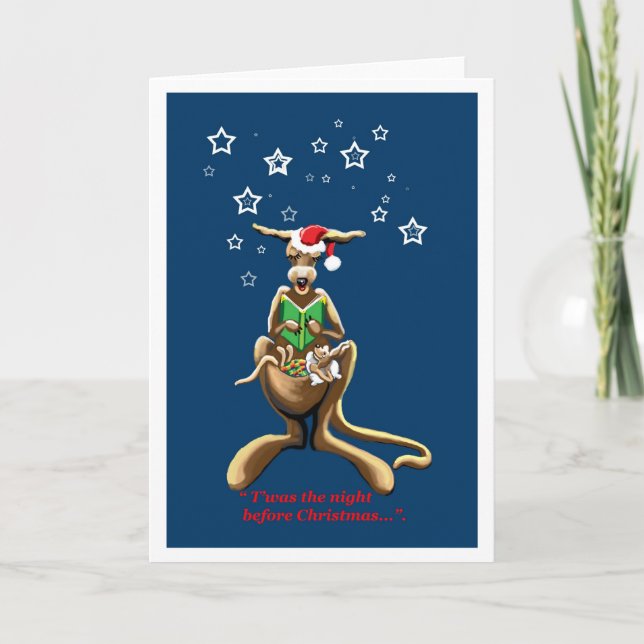 Det var natten före julkortet helgkort (Framsida)