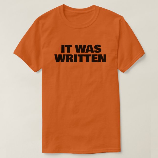 Det Var Skrivet T Shirt (Design framsida)