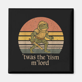 Det Var Tism M Lord Frog Knight - Autism Medvetenh Magnet