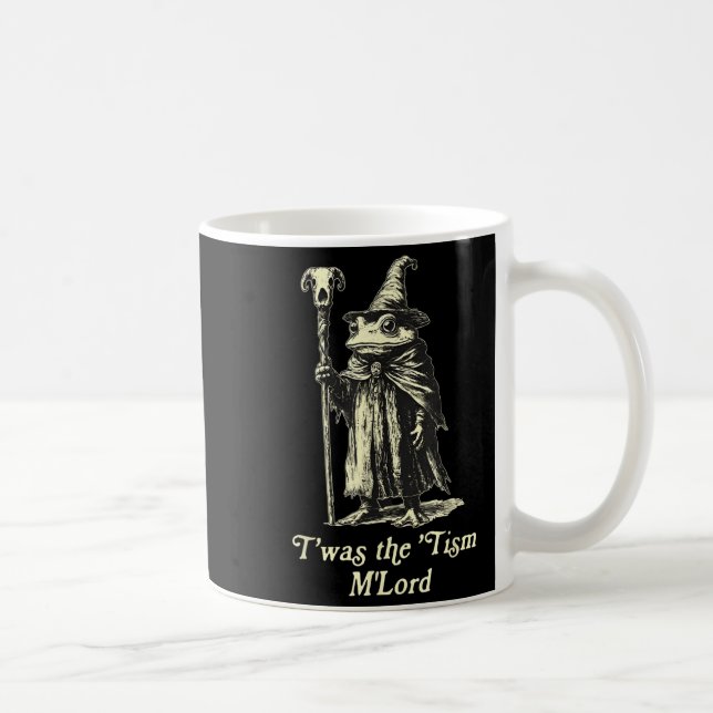 Det var Tism Mlord Funny Frog-guiden Meme Autism Kaffemugg (Höger)