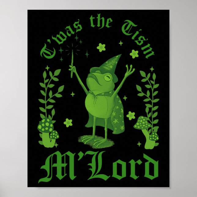 Det var tism M'lord Rollig Groda Häxa Magi  Poster (Framsidan)