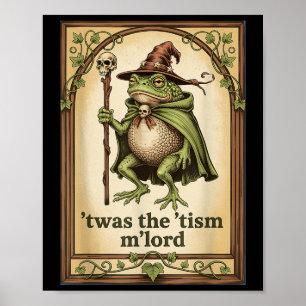 Det Var Tism Mlord Trollkarl Groda Autism Poster