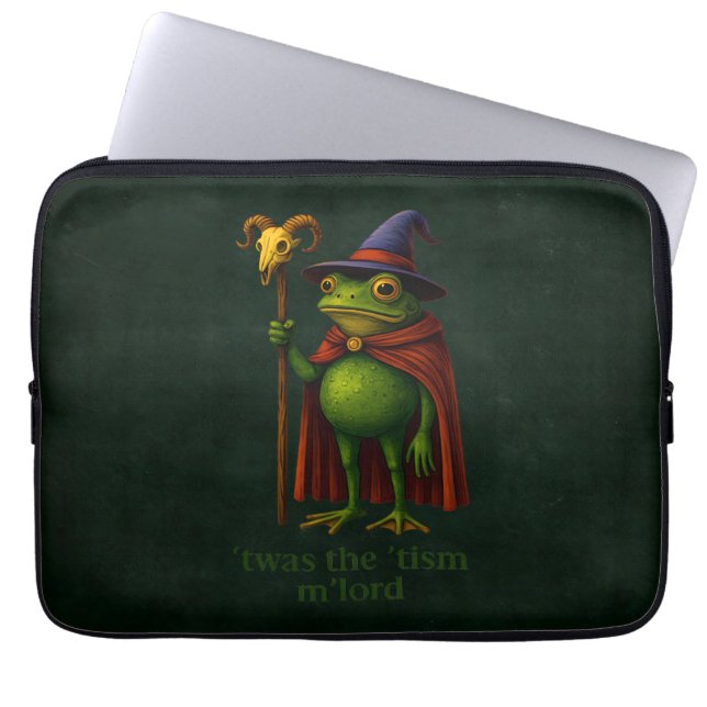 Det var 'Tismen M'Lord Groda Meme Autism Acceptans Laptop Fodral (Framsidan)