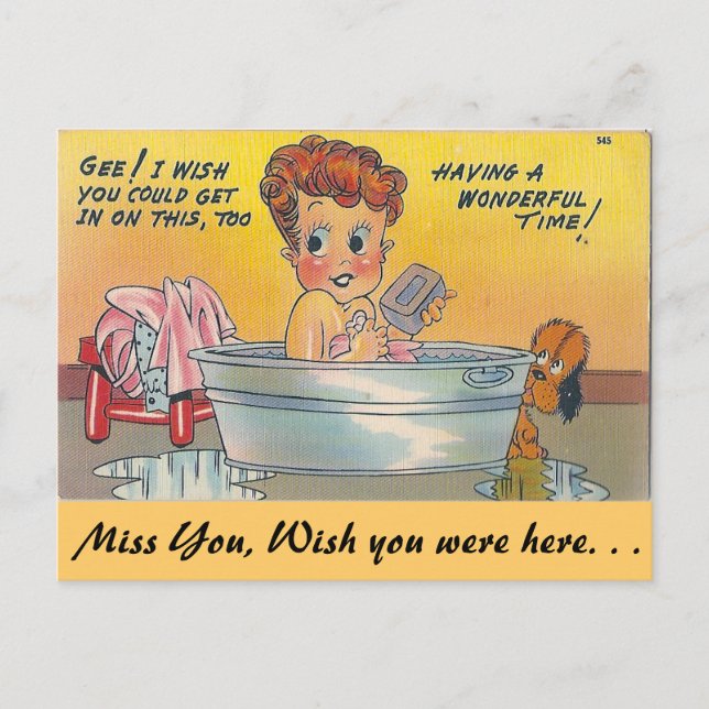 Det var underbart! vykort (Framsida)