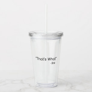 Det var vad hon sa take away mugg