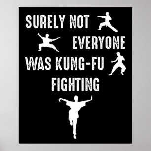 Det var väl inte alla som kämpade mot Kung-Fu Poster